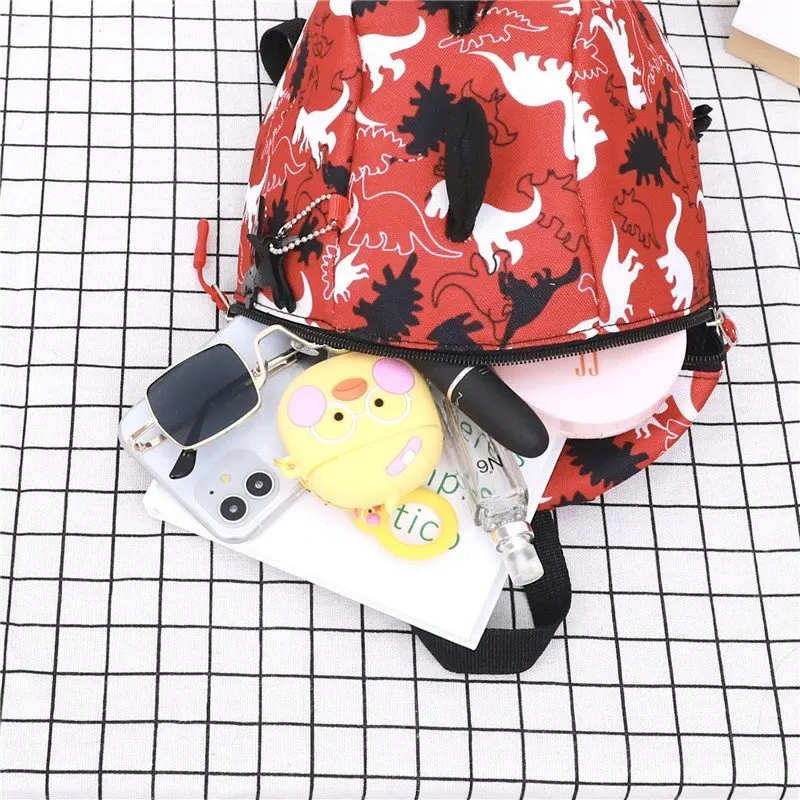 

Cute Cartoon Dinosaur Kids Bags Kindergarten Preschool Backpack for Boys Girls 3D Anti-Lost Toddler Animal School Nursery Bags