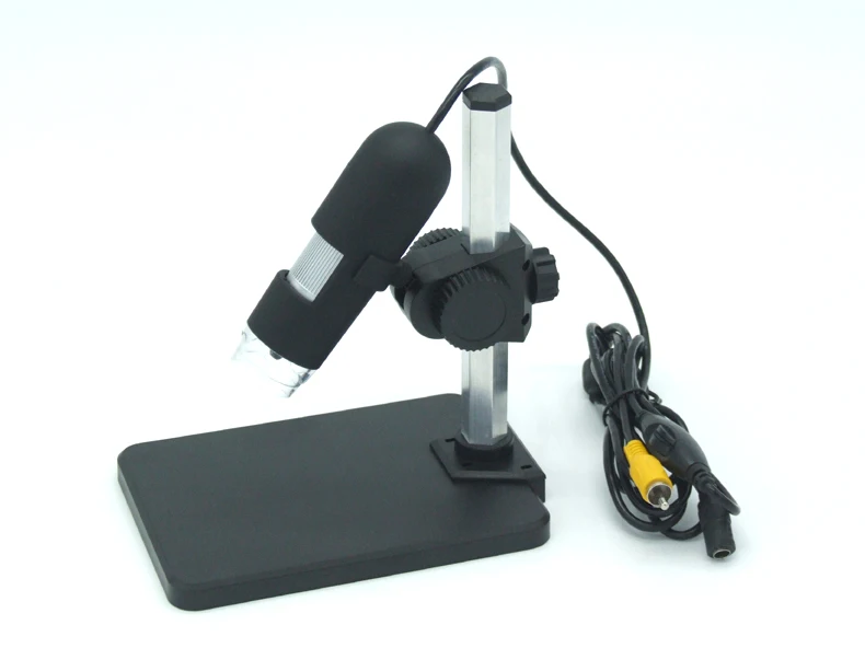 

AV800 Digital microscope with 7 inch monitor electronic video microscope magnifier 800X + 8 LED light HD 3.6 MP AV output