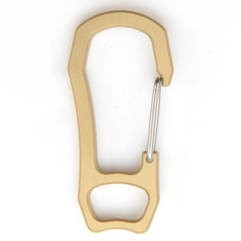 

High Strength Brass Keychain Carabiner Clip EDC Spring Kits Key Ring Clasp Hook Nice Finish 2021 New