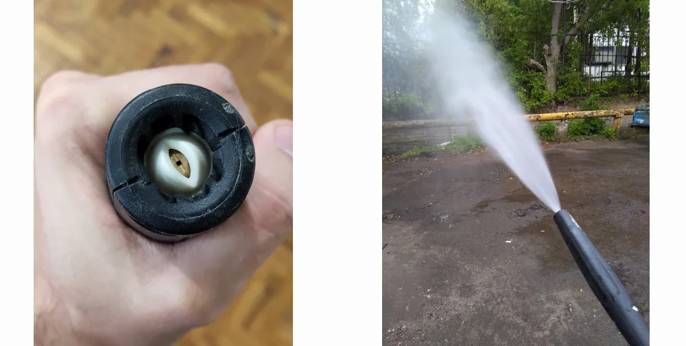 Латунная насадка сменная Распылительная для автомойки струйная водяного