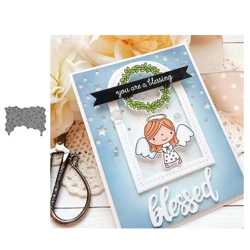 Все конфетти в виде звезд металлический Трафаретный вырубной штамп кроя