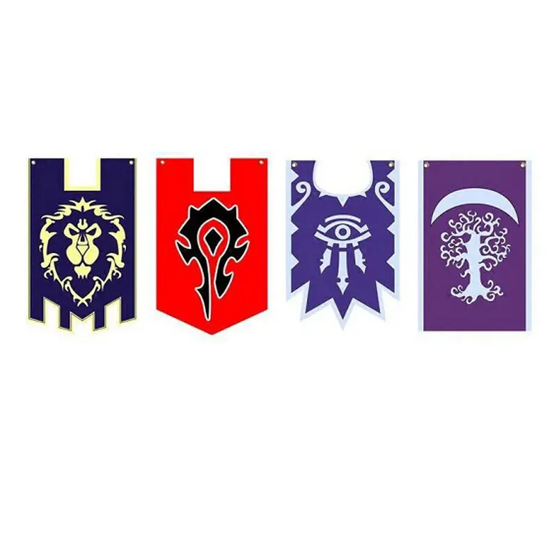30x45 см World Of Warcrafts Alliance Horde баннер флаг лавсан домашний косплей игра битва висит