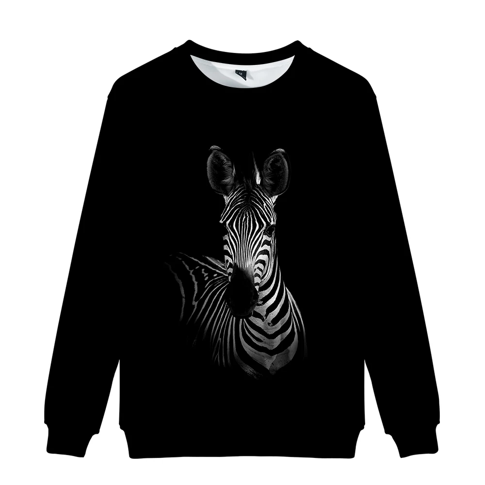 

Funny animal 3D printed zebra unisex O-neck long sleeve sweatshirt casual Harajuku streetwear couple outfit xxs-4xl