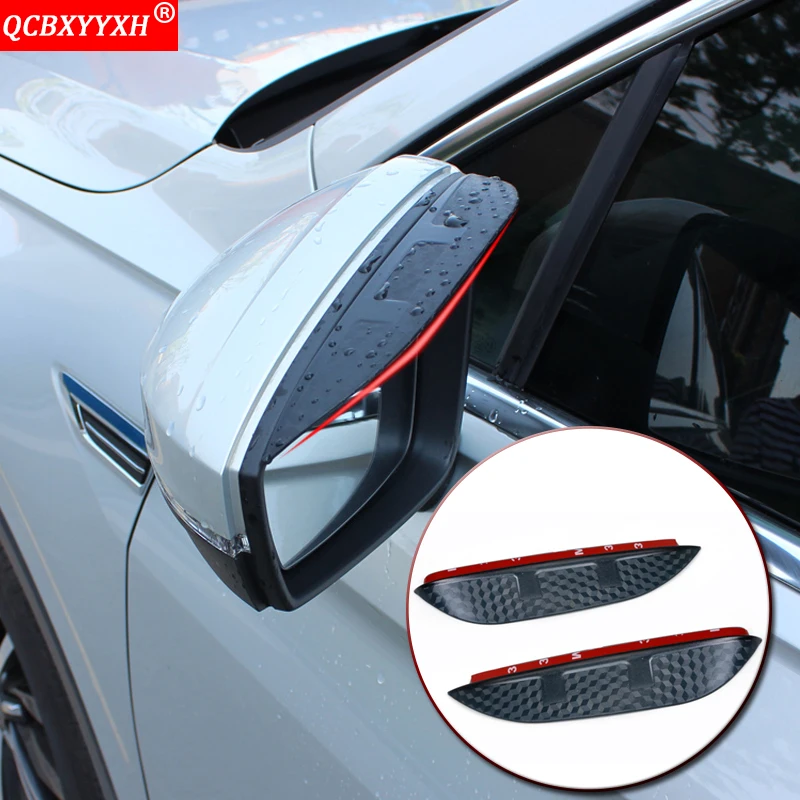 Автомобильный Стайлинг из углеродного волокна с рисунком автомобиля зеркало