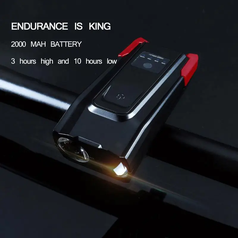 Велосипедный передний светодиодный светильник USB Перезаряжаемый велосипедный