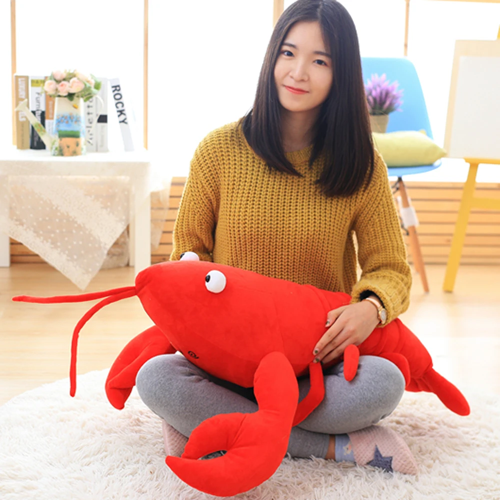Кавайная имитация лобстера плюшевая игрушка подушка мягкие плюшевые животные