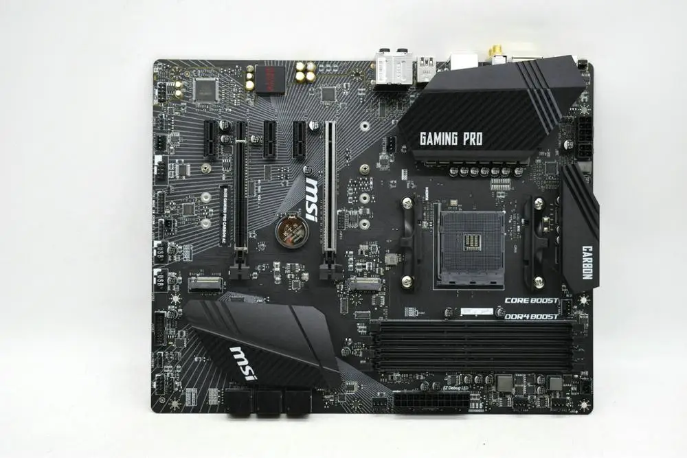 Billig B450 GAMING PRO CARBON AC Für MSI AMD B450 B450M AM4 Motherboard Ddr4 Dual Kanal M.2 USB 3,0 PCIE 3rd Gen X16 Slot Spiel PC Verwendet