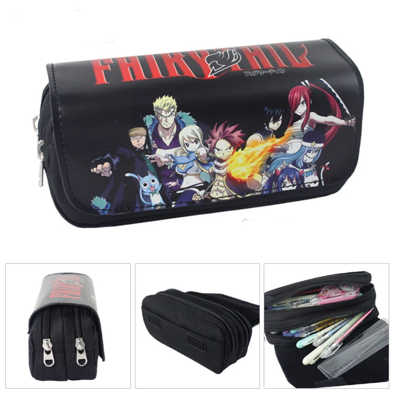 Пенал с мультяшным аниме Фея хвост канцелярский держатель студенческий