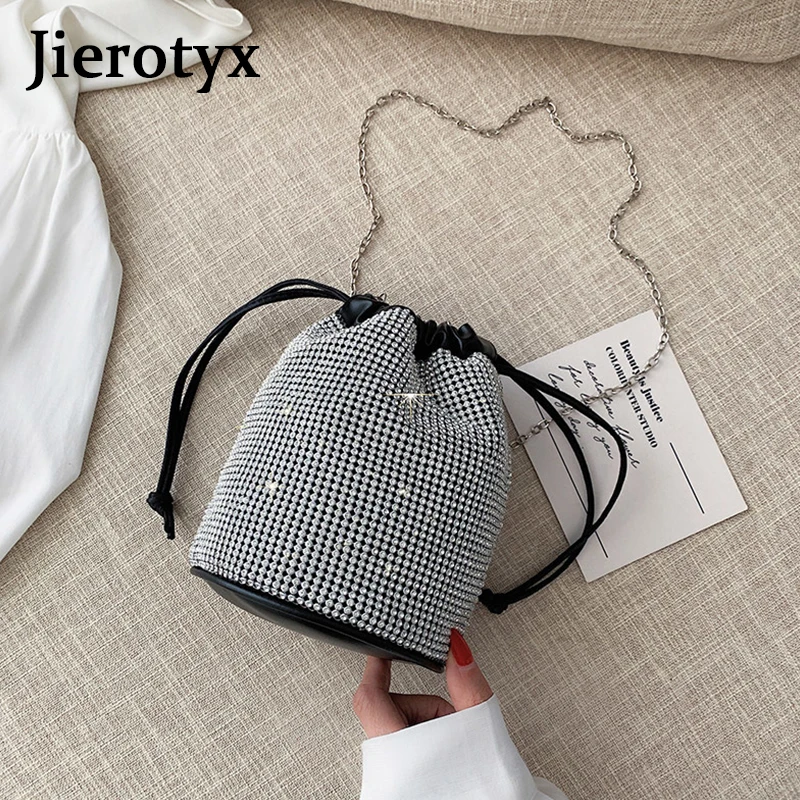 JIEROTYX женская вечерняя сумочка с кристаллами ретро клатч бисером модная уличная