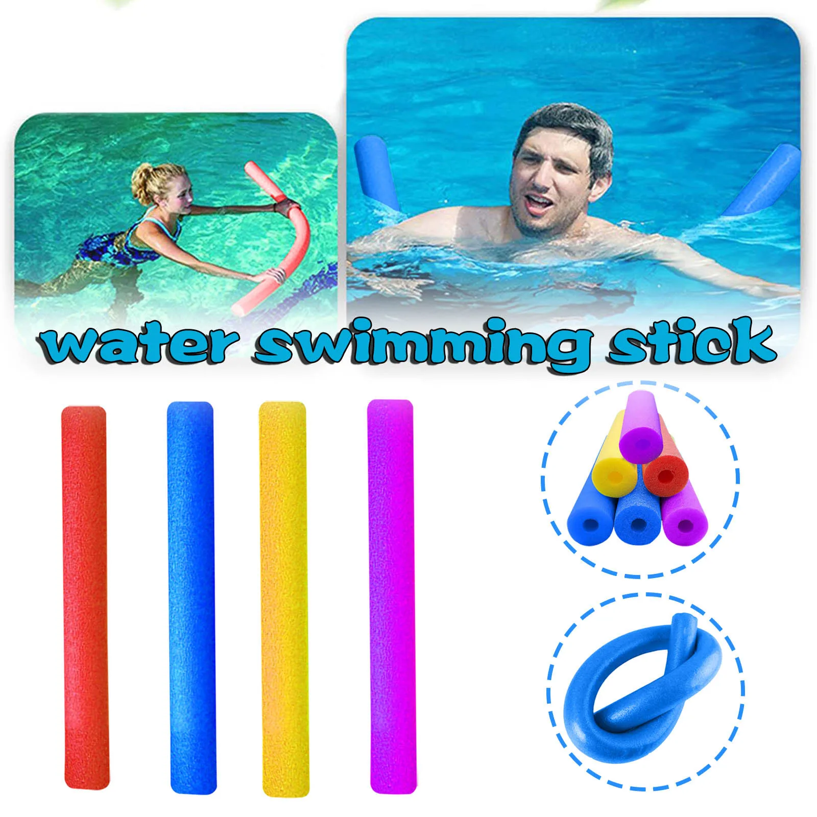 

Blindfolded Each Other Playing Stick Swimming Buoyancy Stick Boat Swim Assistant Foam Summer Game Water Torpedo Rockets Toys