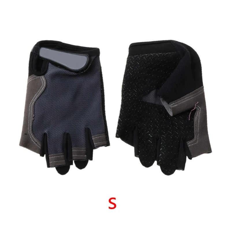 A5KC Silicone MTB Road Riding Gloves Anti-slip Anti-sweat Half Finger Camping Hiking Gym Fitness Sports Bike | Спорт и развлечения
