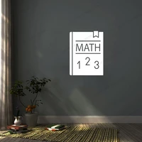 mathematical creative math book sign wall sticker decal for kids room decor classroom decor math student gift poster cx784