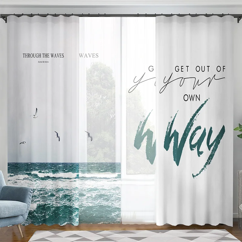 Современные оконные занавески для гостиной спальни кухни светонепроницаемые