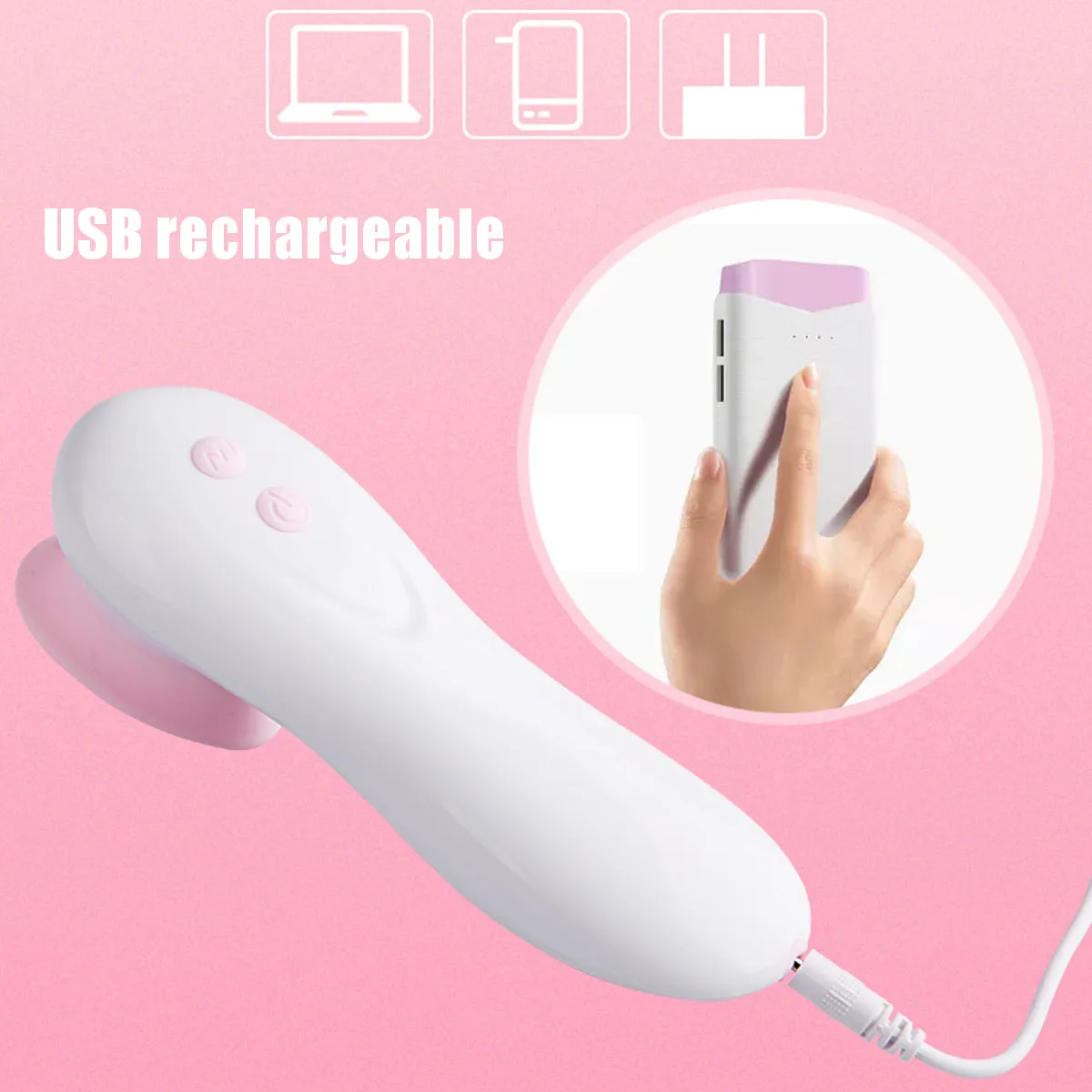 7 частот беспроводной USB Электрический сосать груди вибраторы для языка лизание