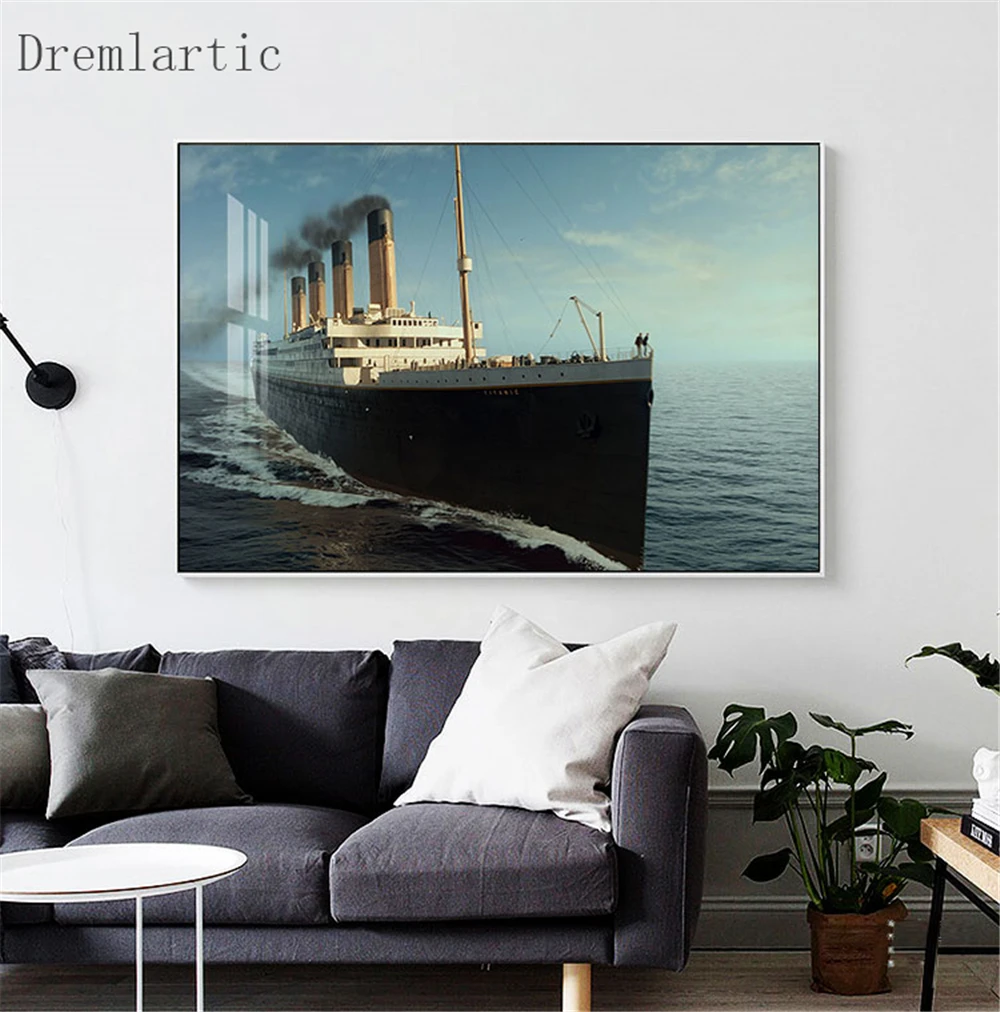 Холст шелковая ткань Титаник домашний декор плакат креативная роспись Ar tPrint