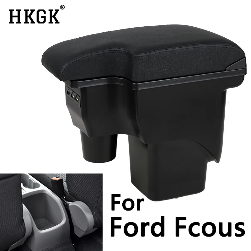 Подлокотник для Ford Focus 2 Mk2 2005-2011 автомобильный центральный подлокотник