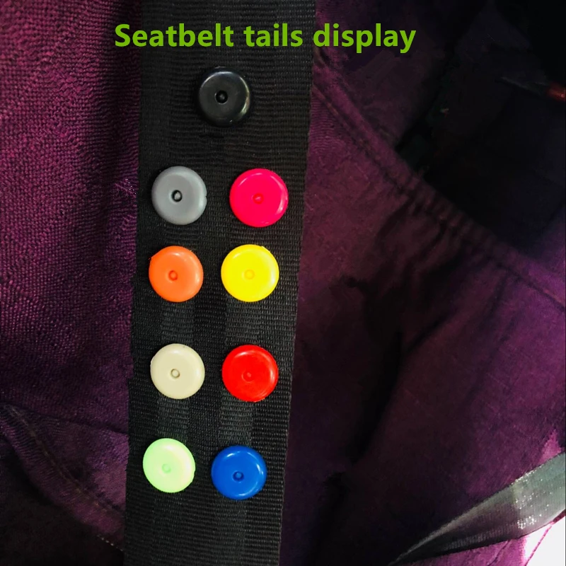 10 шт. универсальный зажим для ремня безопасности 9 цветов фиксатор застежка на