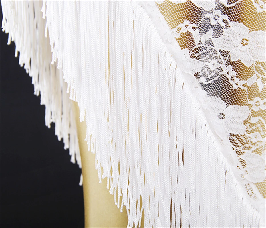 Женский кружевной набедренный платок с бахромой и кисточками | Тематическая