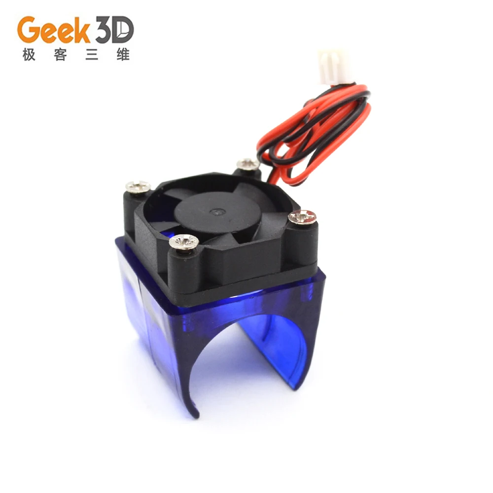 

1 Pcs Cooling Fan With Bracket Radiator Cooling Fan Housing Guard DIY E3D V5 V6 With Blue Support Cover For 3D Printer Parts