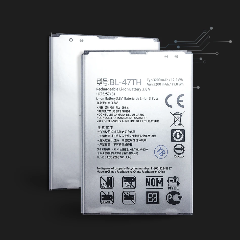 Сменный аккумулятор для LG Optimus G Pro 2 F350 F350K F350S F350L D837 D838 3200 мАч|Аккумуляторы
