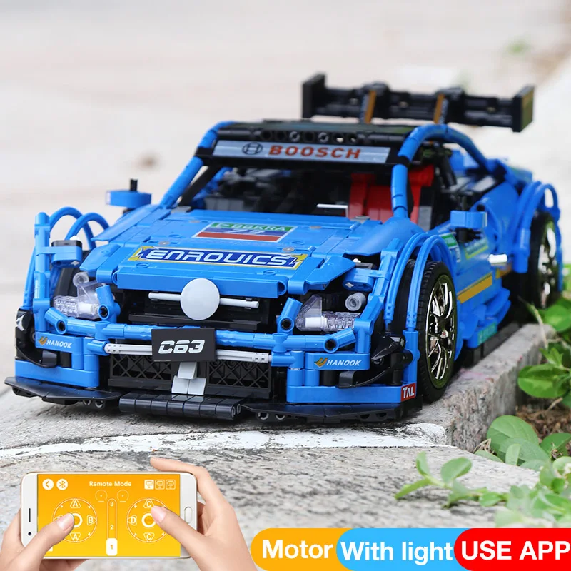 Высокотехнологичный спортивный гоночный автомобиль MOULD KING Super C63 силовые