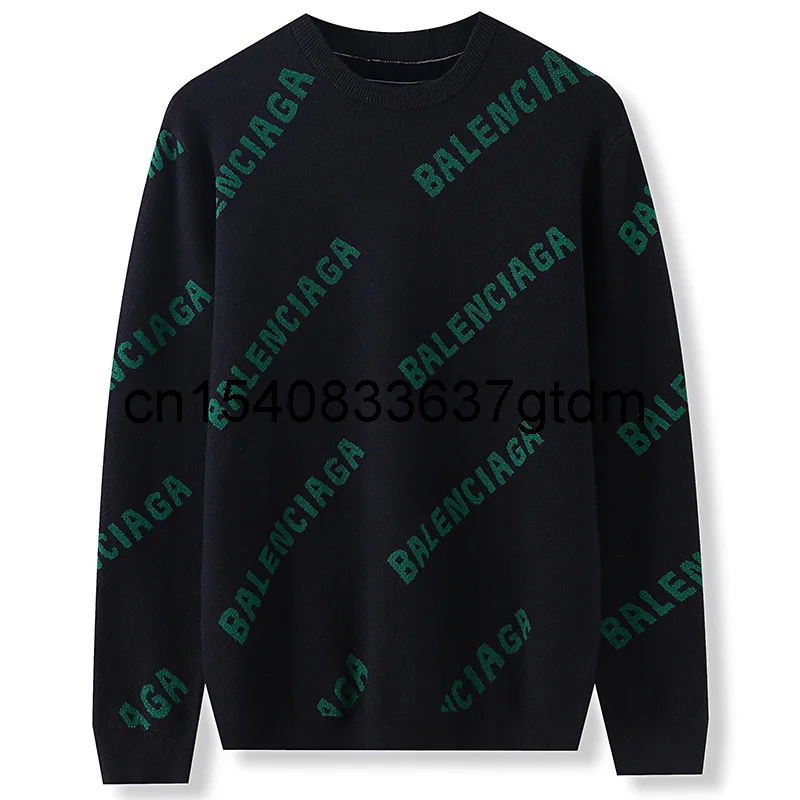 

Young and middle-aged fashion letter printing thickened sweater fat plus oversize round neck Pullover bottomed sweater leisure