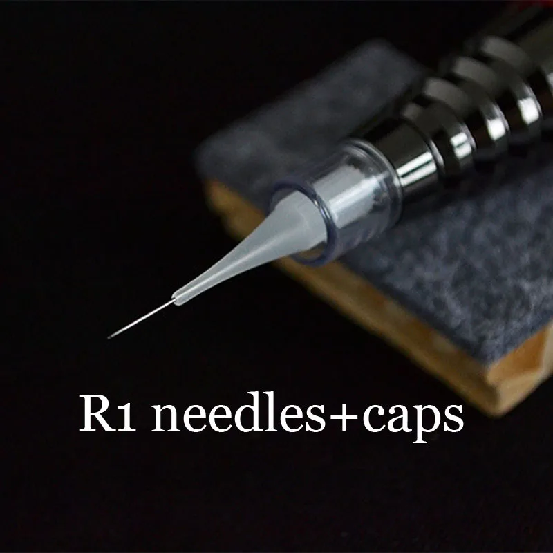 Иглы для татуировок 1R и круглые наконечники иглы перманентного макияжа бровей