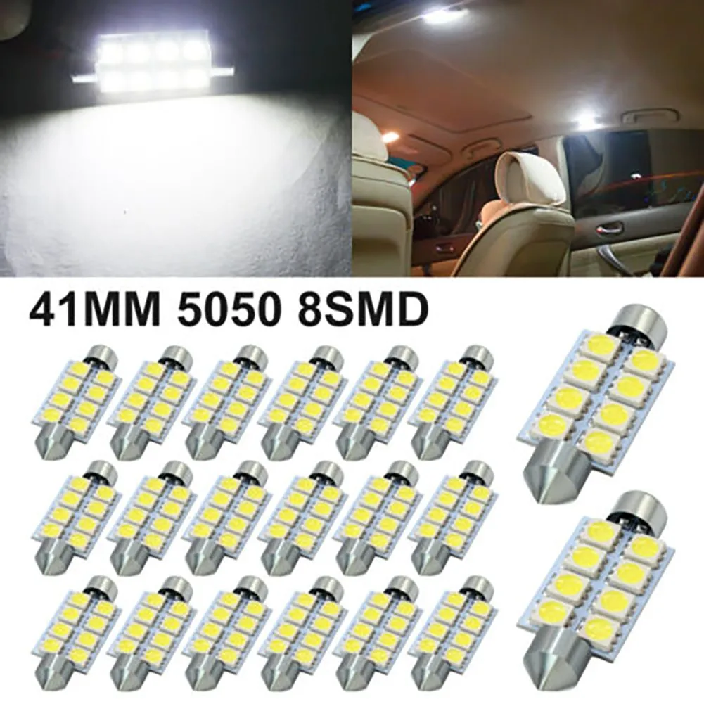 

41-миллиметровые светодиодсветодиодный лампы 8SMD для крыши, белые внутренние лампы Canbus высокого качества
