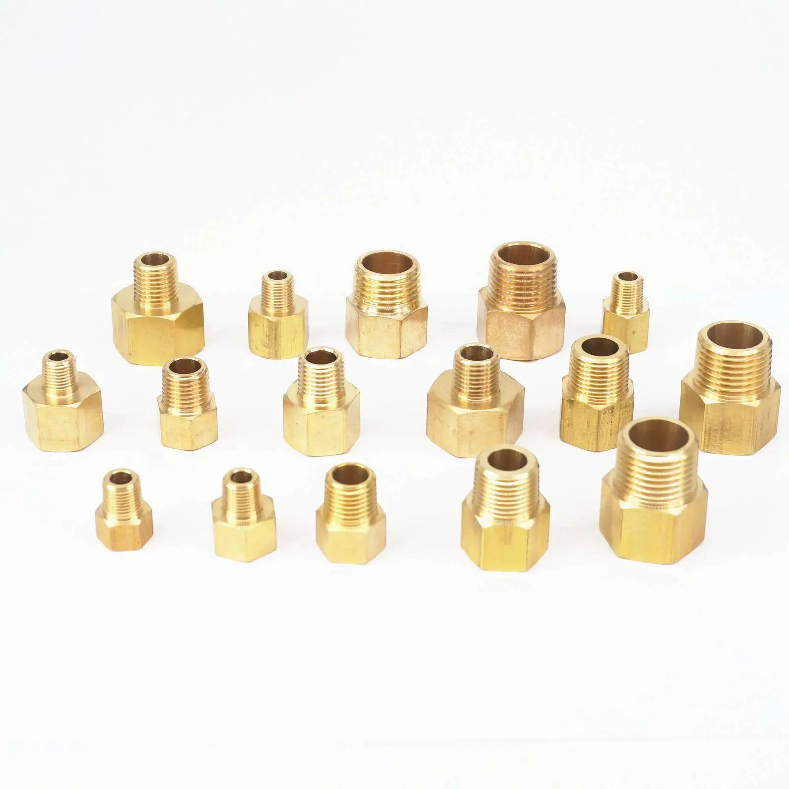 Переходник для трубы 1/8 &quot1/4" 3/8 &quotNPT" Мама папа BSP латунный фитинг манометра