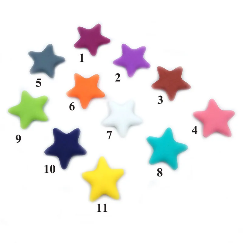 DIY силиконовая пентаграмма Прорезыватель для детского питания прорезывание