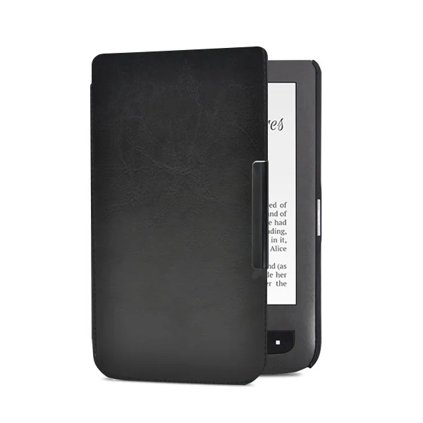 PB624 FM BK Высокое качество кожаный чехол для Pocketbook basic touch lux 2 614/624/626/640 touch lux 3 pocketbook электронная читалка чехол - Цвет: PB624 FM BK
