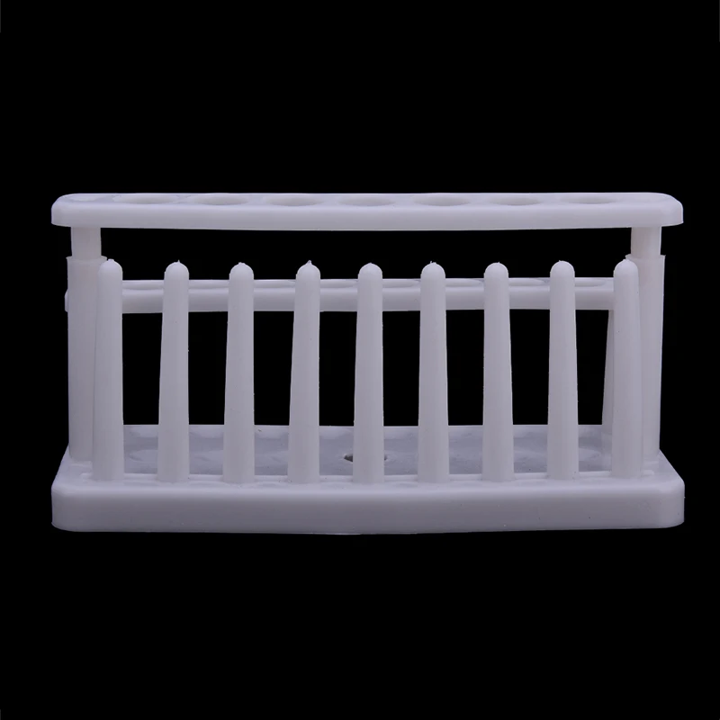 

1pc White Test Tube Rack 15 Holes and 9 Pins Holder Support Burette Stand Lab Test Tube Stand Shelf Plastic Test Tube Rack