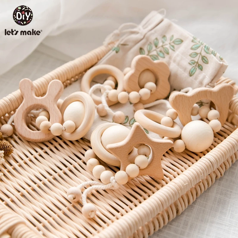 50 шт. деревянный Прорезыватель для зубов в виде ежа | Мать и ребенок
