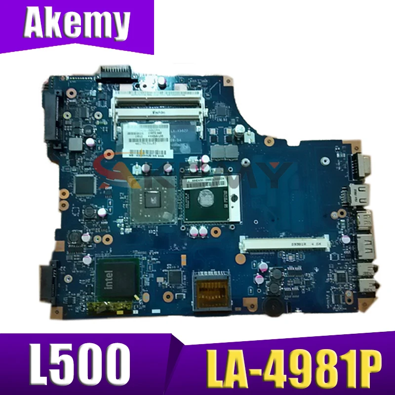 

AKEMY материнская плата для ноутбука Toshiba Satellite L500 L550 GM45 DDR2 K000080430 KSWAA LA-4981P основная плата бесплатная процессор протестированы