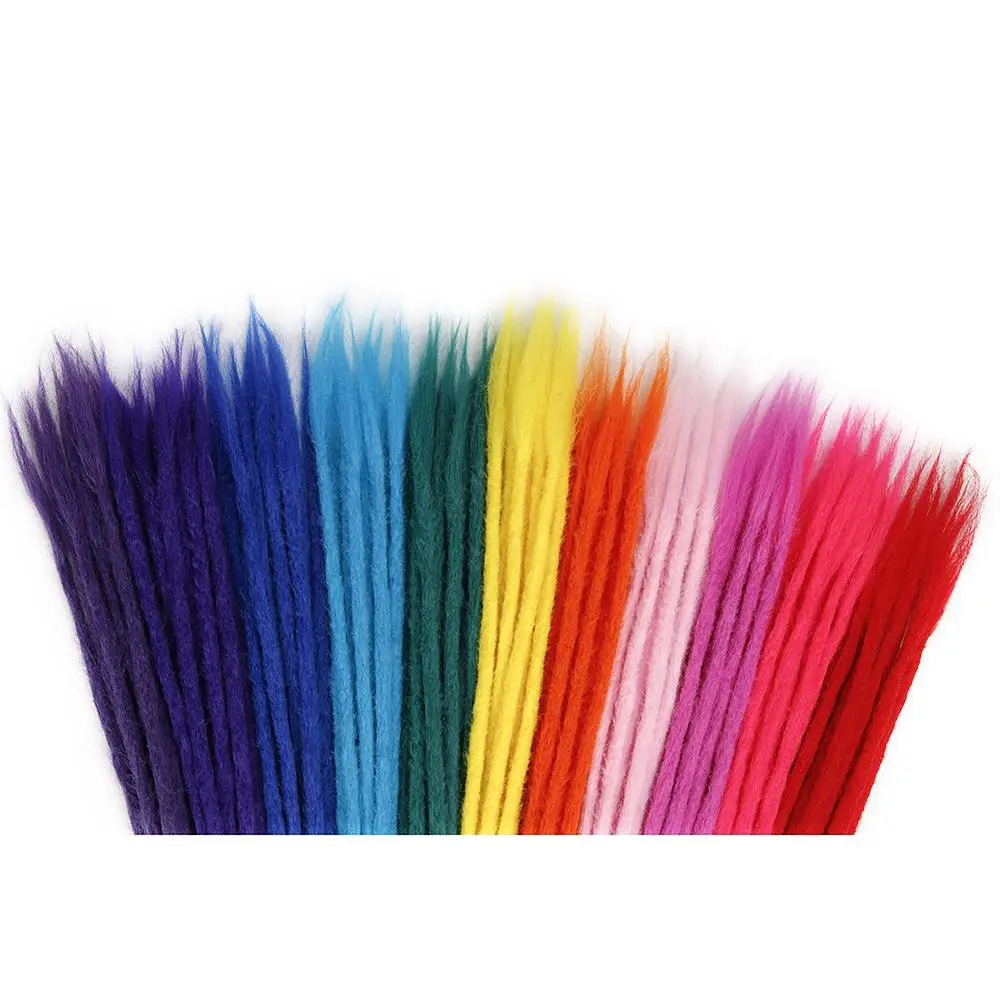 FAVE синтетические мягкие Накладные крючком дреды ручной работы для женщин и