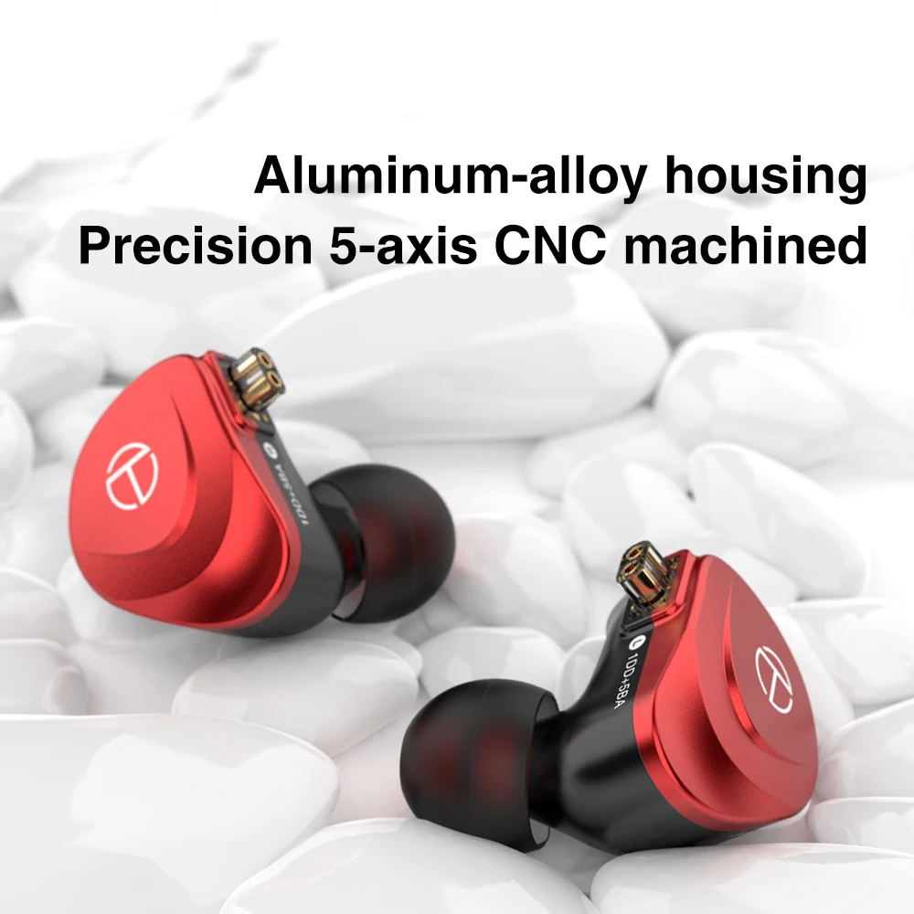 TRN V90S 5BA+1DD Metal Headset Hybrid HIFI Bass Earbuds Noise Cancelling Monitor OCC Pure Copper Cable | Электроника