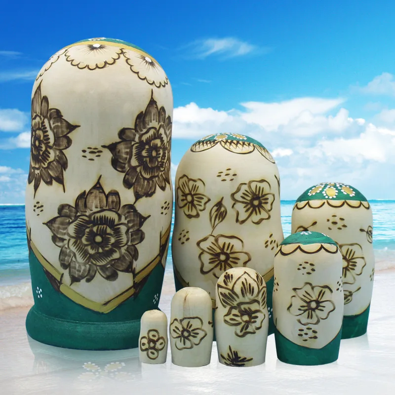 Деревянная русская подставка в 10/7 слоев кукла матрешка домашний декор украшения