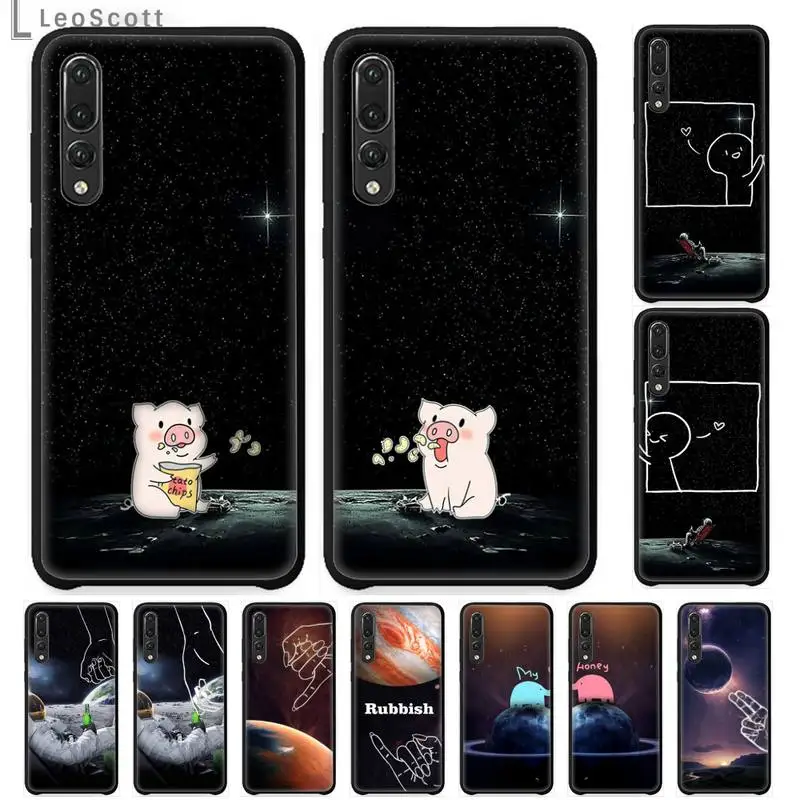 

BFF Best Friends Forever Cartoon Phone Case For Huawei honor Mate P 9 10 20 30 40 Pro 10i 7 8 a x Lite nova 5t Soft Shell Cover