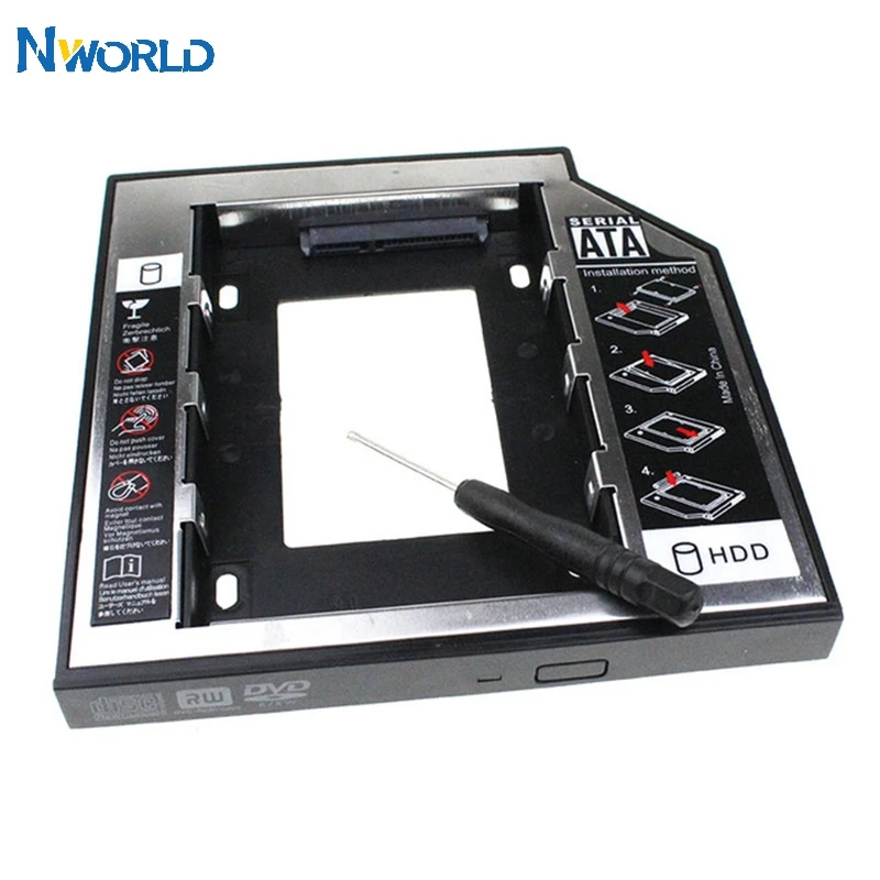 Новый оригинальный 2 й vw HDD Caddy 12 7 мм 5 &quotSATA 3 0&quot SSD чехол Корпус жесткого диска +