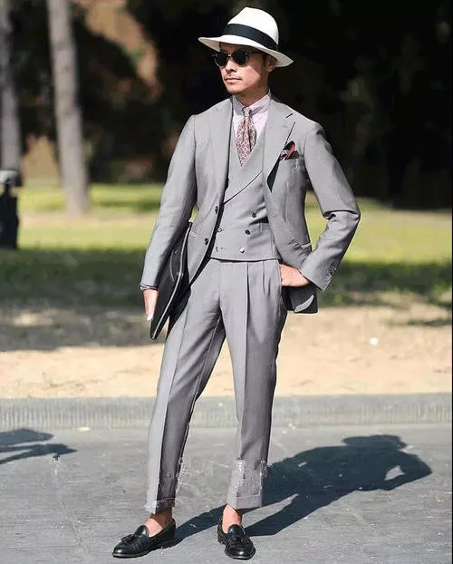 Новинка 2020 повседневный блейзер для мужчин красивый серый - Цена: 