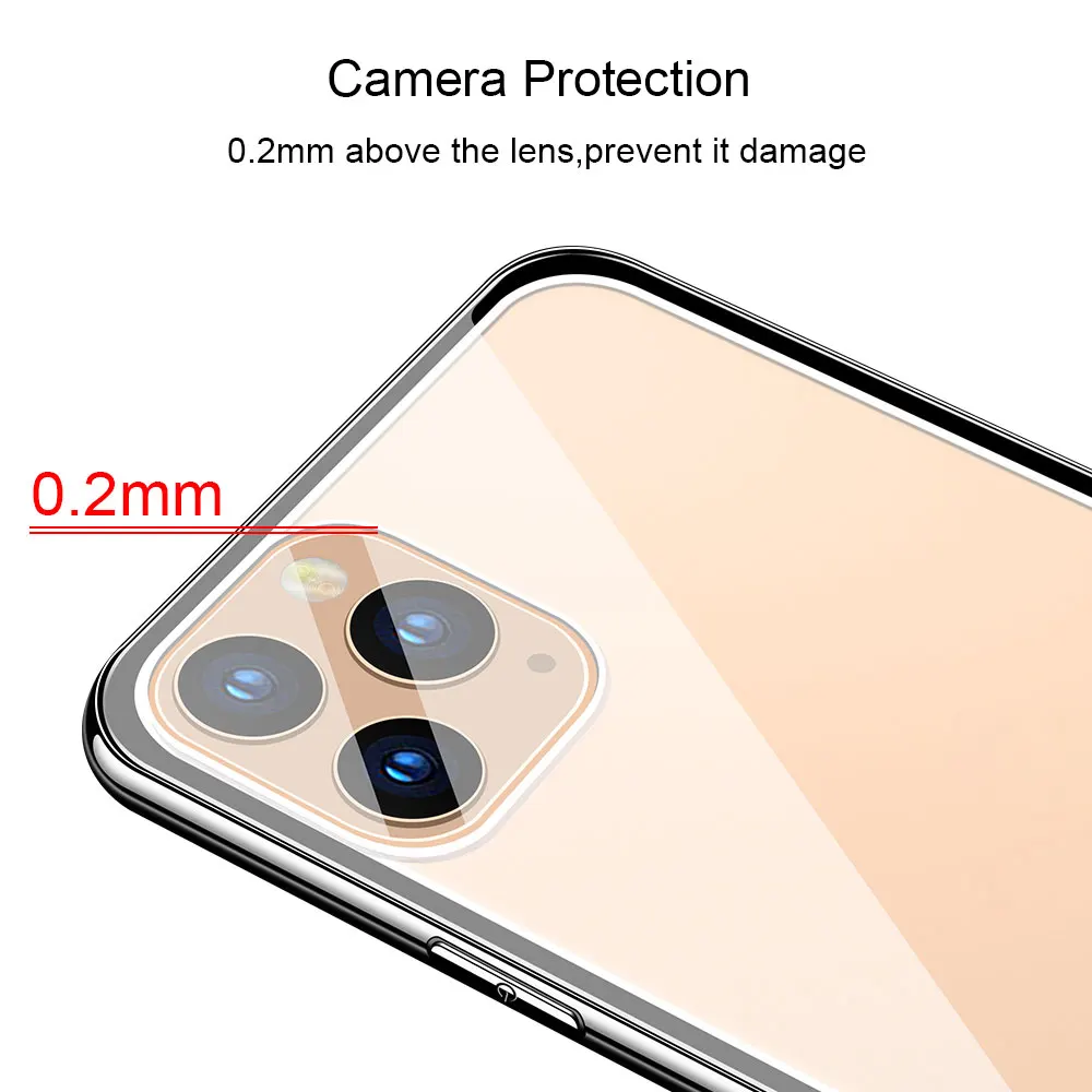 KISSCASE чехол из закаленного стекла для iPhone XS MAX X XR Защитный телефона s 11 Pro Max 7 8 Plus Coque