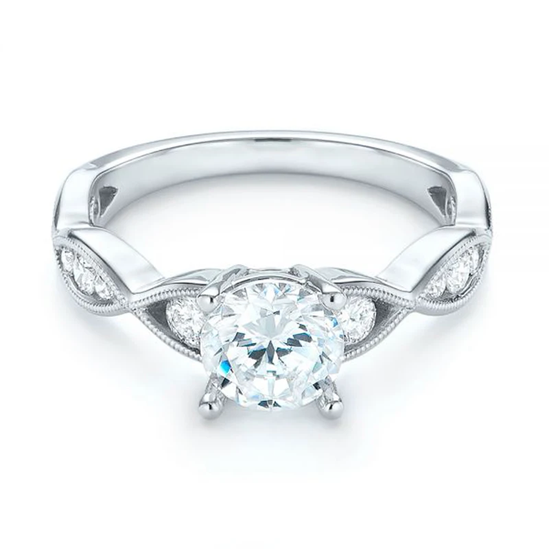 Huitan простое кольцо с кубическим цирконием для влюбленных женщин микрозакрепкой