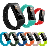 sport watch strap for xiaomi mi band 4c replacement soft silicone wrist strap for redmi band smart bracelet correa accessories