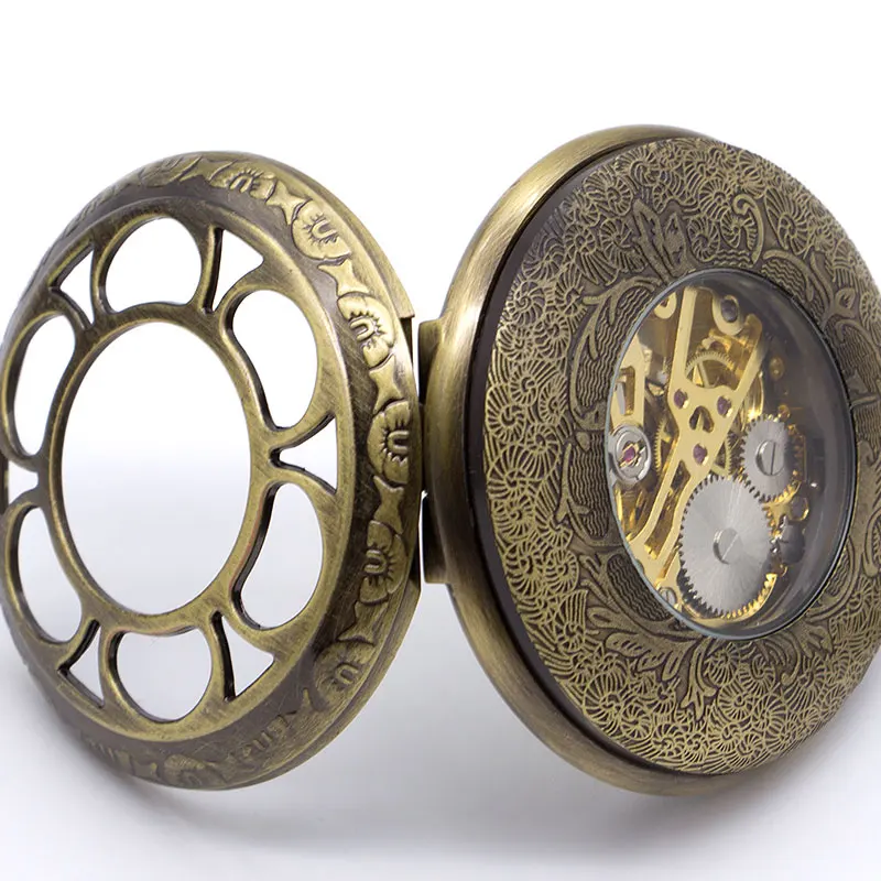 5 шт. Ретро Бронзовая 12 знаков зодиака брелок полый медный компас Механические