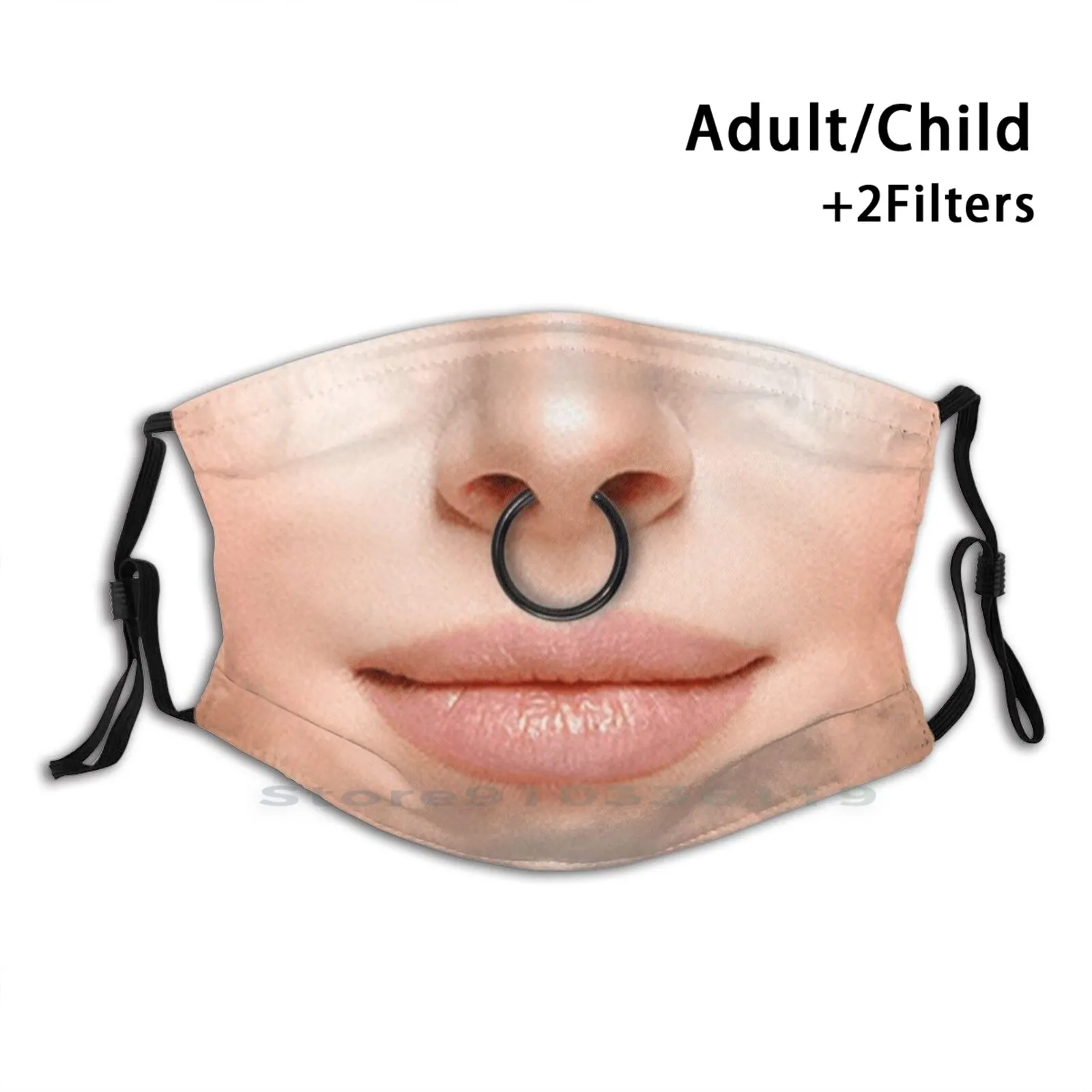 

I Have Septum Ring Mouth Reusable Mouth Face Mask With Filters Kids Facemask I Have A Septum Piercing Nose Ring I Have