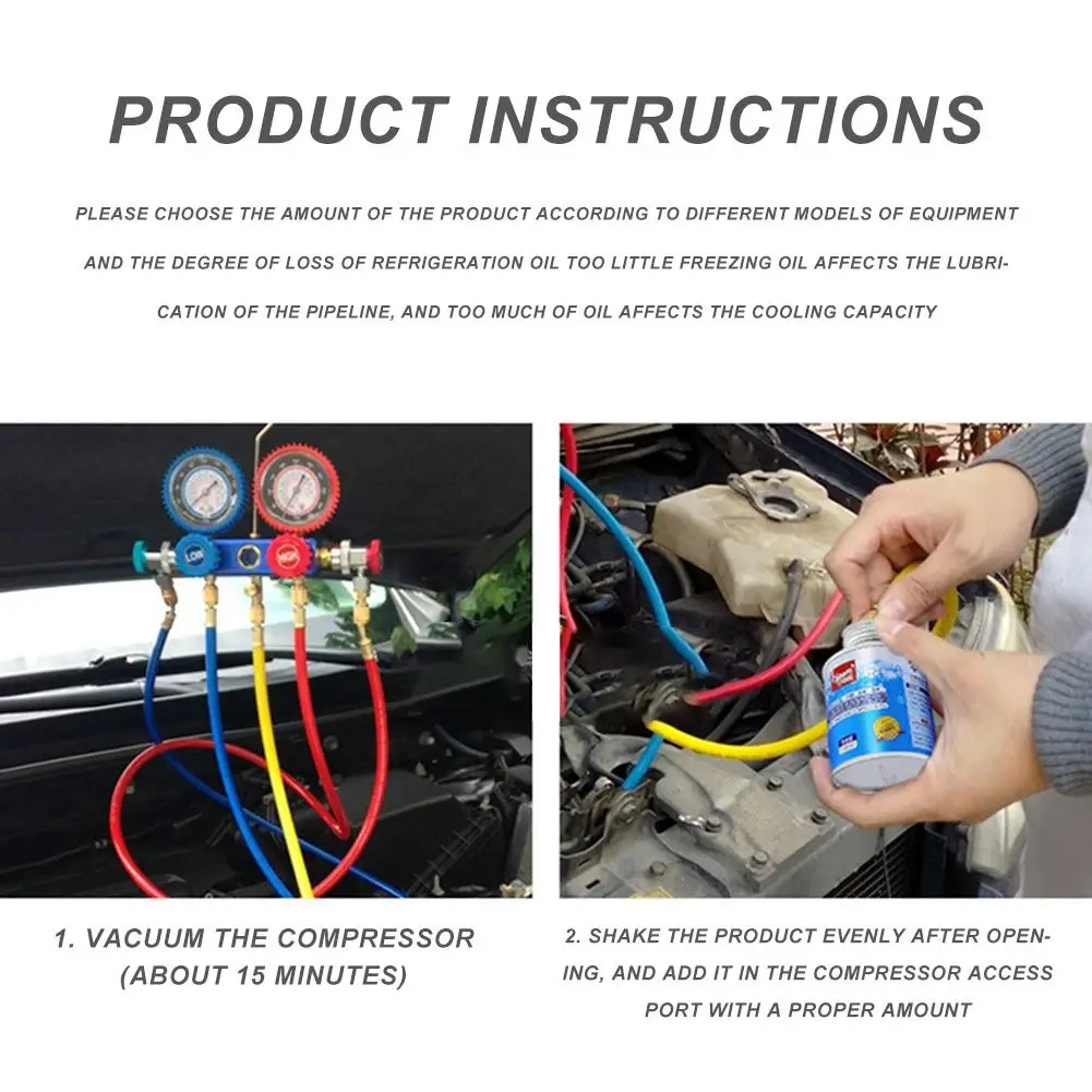 Автомобильный R134a масляный компрессор для хладагента масло автомобиля грузовика