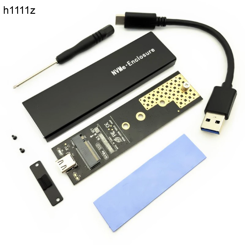 NVMe Чехол Коробка 10 Гбит/с USB C Gen2 M ключ PCIe NVME M2 SSD чехол корпус HDD для 2230 2242 2260 2280
