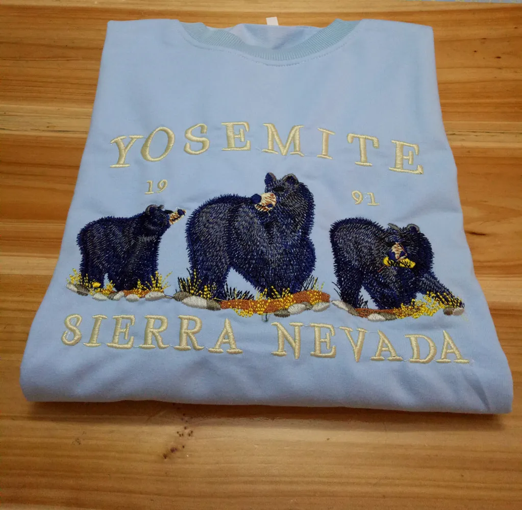 Vintage Bear Embroid Oversized Sweatshirts Women Designer Crewneck Loose Pullovers Plus Size 2020Autumn Fashion Teens Girls Tops | Женская