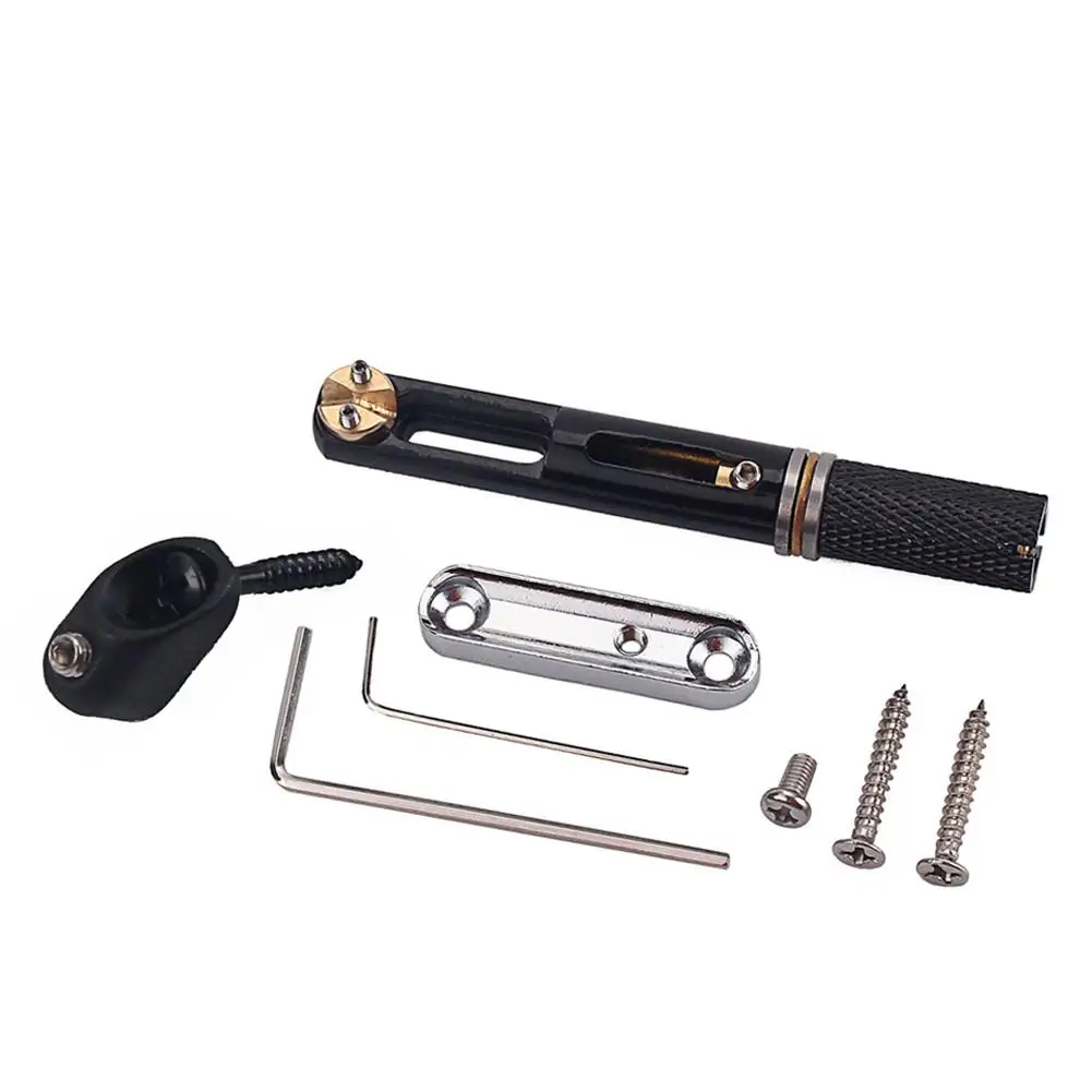 5 струн никель черный одиночный Безголовый бас мост Набор электрогитарный