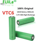 100% оригинальный 18650 батарея VTC6 3,7 V 3000 мАч, 18650 перезаряжаемый аккумулятор для us18650 vtc6 3000 мАч, 30A игрушечные фонари инструменты